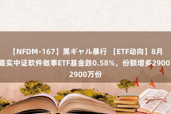 【NFDM-167】黒ギャル暴行 【ETF动向】8月7日嘉实中证软件做事ETF基金跌0.58%,份额增多2900万份