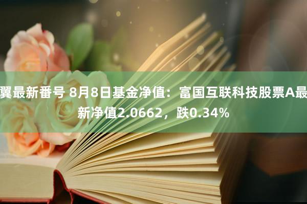 翼最新番号 8月8日基金净值:富国互联科技股票A最新净值2.0662,跌0.34%