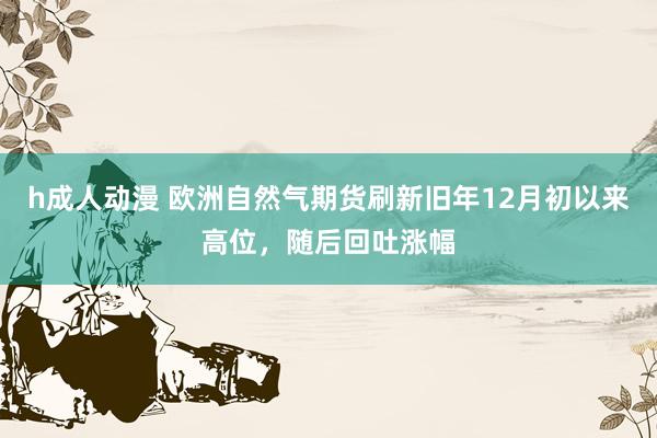 h成人动漫 欧洲自然气期货刷新旧年12月初以来高位,随后回吐涨幅