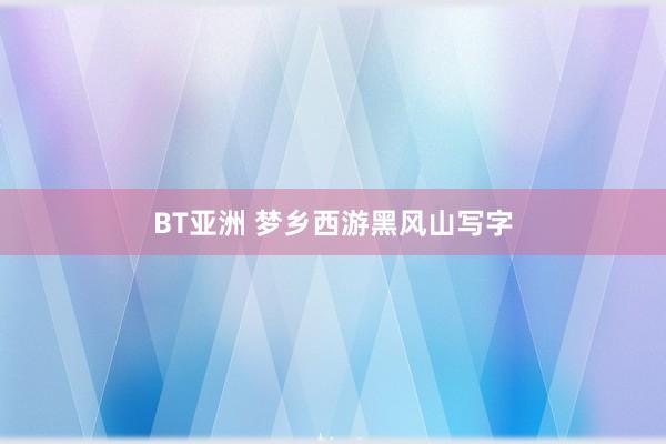 BT亚洲 梦乡西游黑风山写字