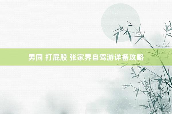 男同 打屁股 张家界自驾游详备攻略